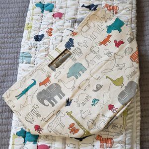 Pehr Noah's Ark Baby Blanket and Canvas bin
